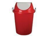 Plastic Drum With Swing Lid (30 Ltr) (Red)